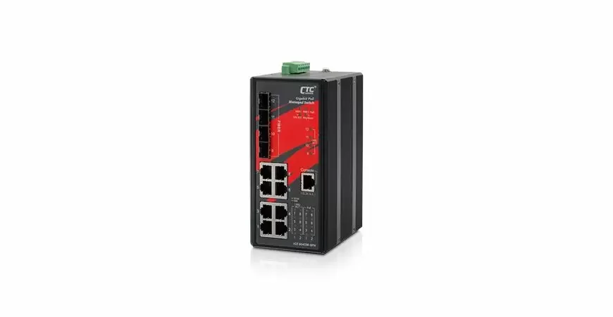 IGS-804SM-8PH - Промышленный управляемый гигабитный коммутатор PoE